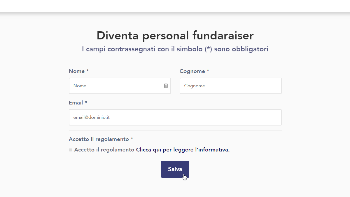 Completa il tuo profilo